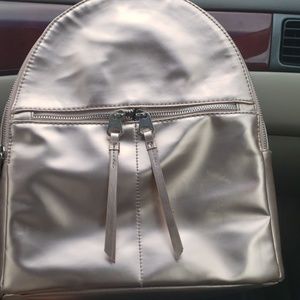 PInk Metallic book bag purse